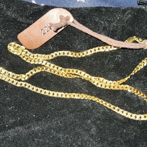 New Italian men’s 22” sterling silver 925 necklace new with tag